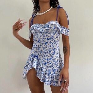 Savage X Fenty blue porcelain Lingerie